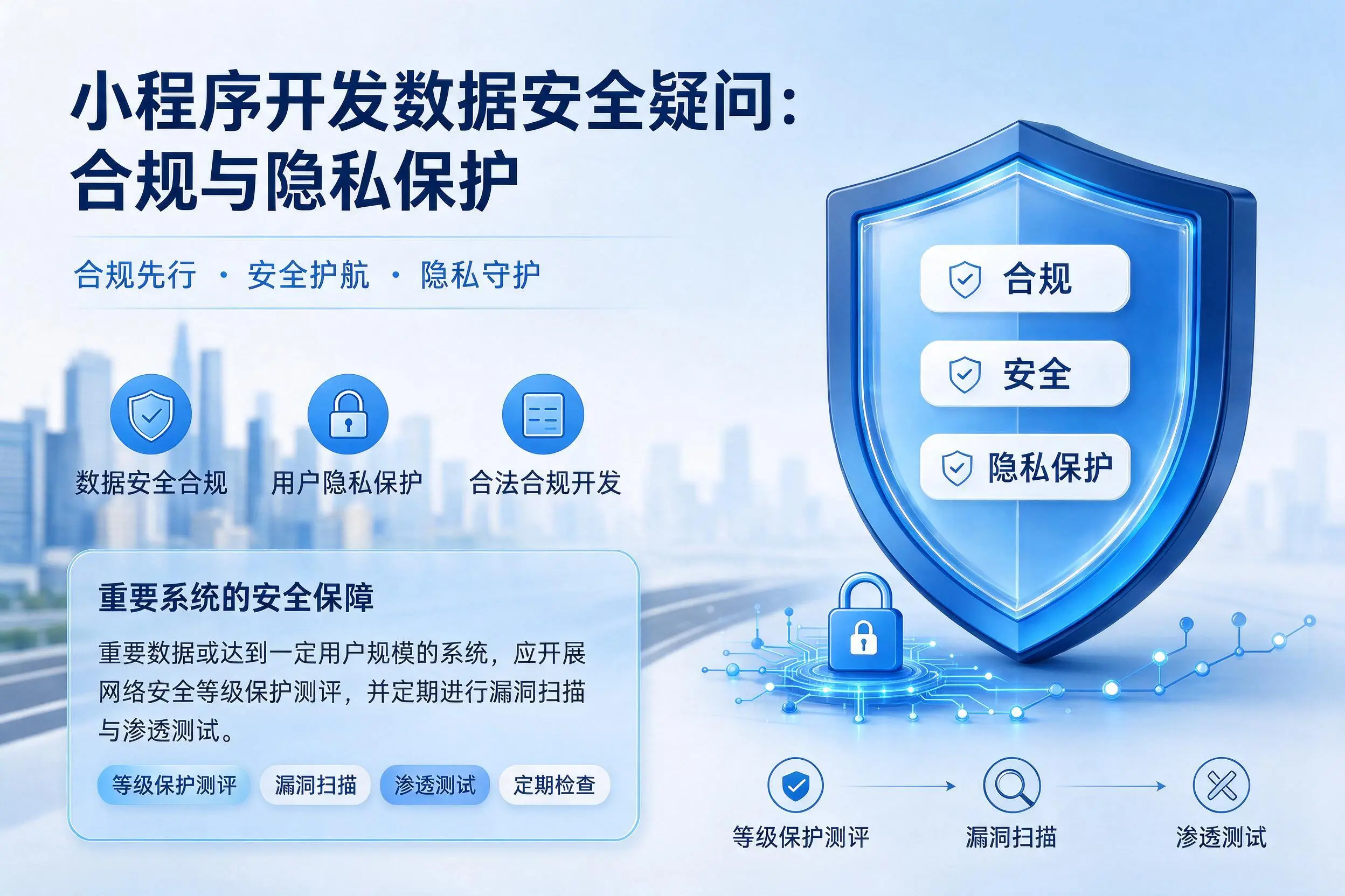 海南小程序开发数据安全疑问:合规与隐私保护