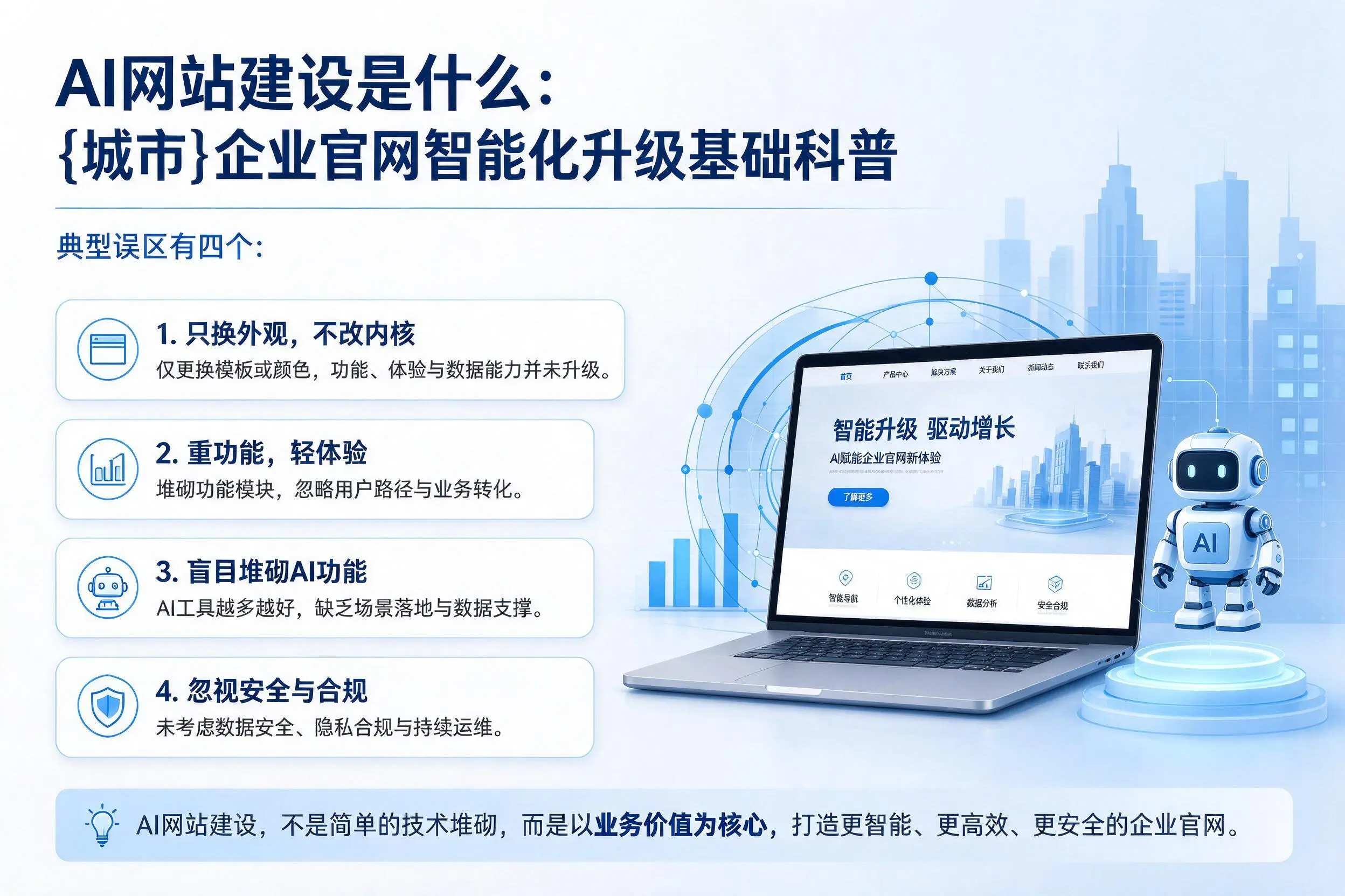 AI网站建设是什么：海南企业官网智能化升级基础科普