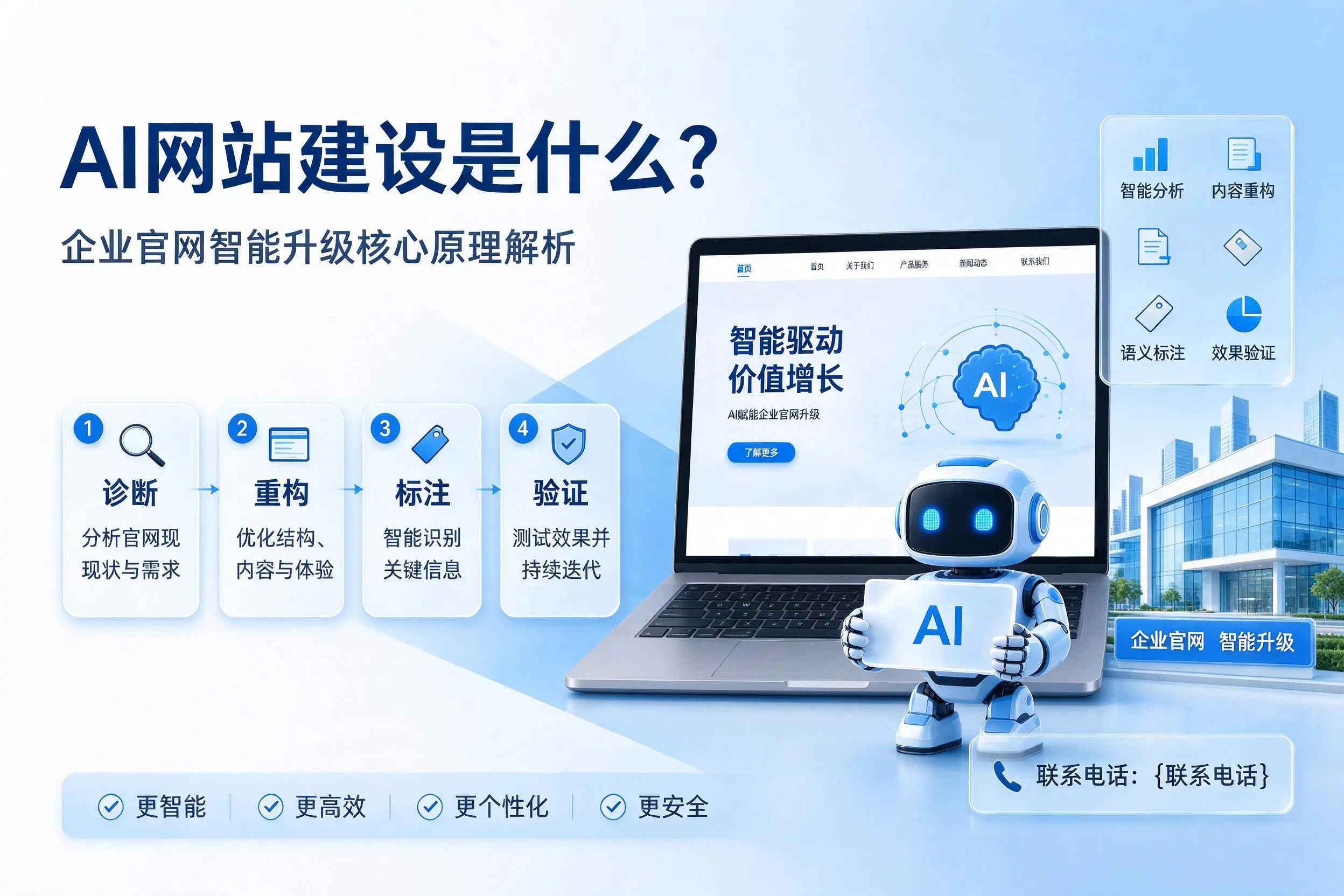 AI网站建设是什么?海南企业官网智能升级核心原理解析
